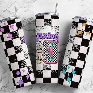 Anxiety On/Off metal insulated tumbler